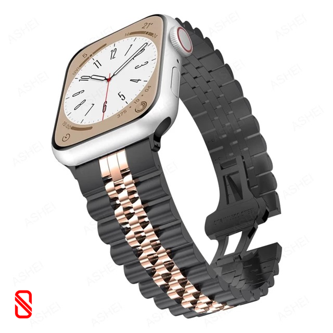 بند اپل واچ رولکس لانگینس 5بید رنگ خاص(Sl017)