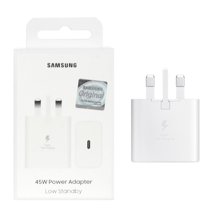شارژر دیواری سه پین PD و فست تک پورت SAMSUNG مدلEP-T4511 45W - سفید (گارانتی شش ماهه شرکتی) کد EW002