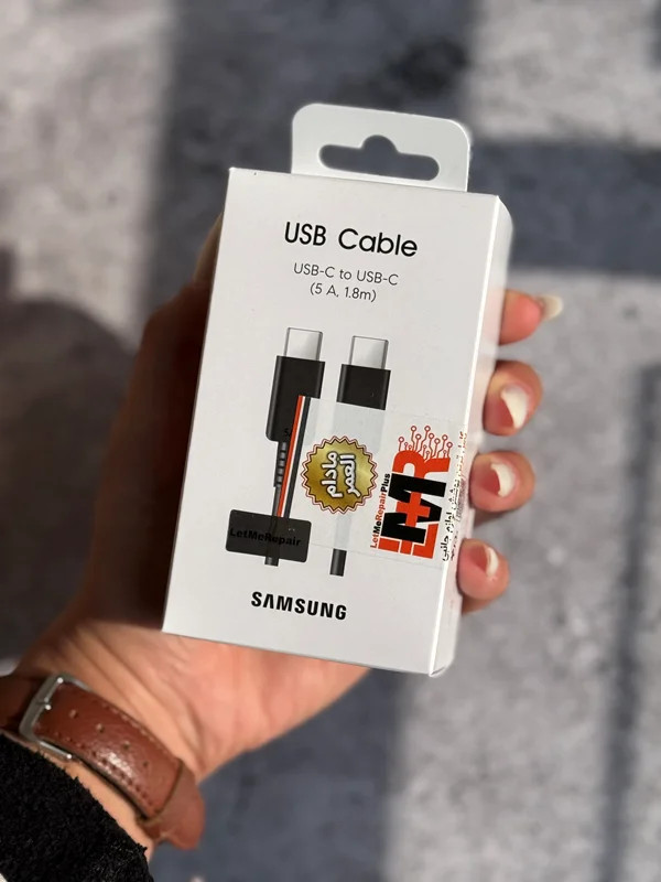 کابل USB-C To USB-C سامسونگ 1.8 متر 5 آمپر با گارانتی مادام العمر کد MB068