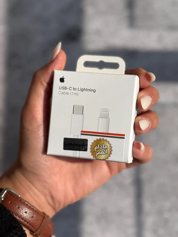 کابل USB-C To Lightning اپل 1 متر با گارانتی مادام العمر کد MB069