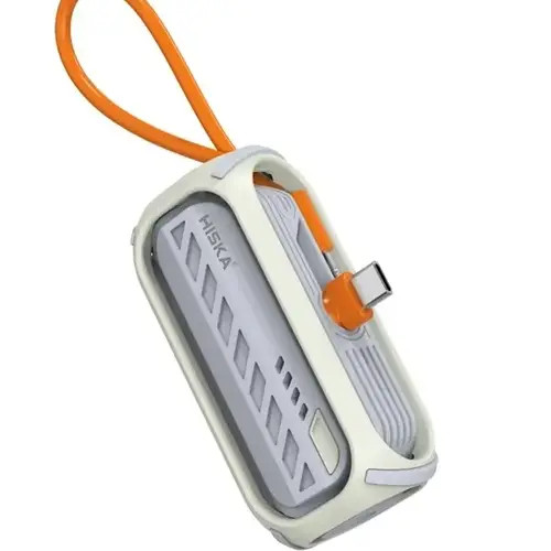 پاوربانک هیسکاHISKA HP-130PD ظرفیت 5000 میلی آمپر کد IX014