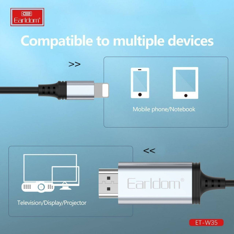 کابل Hdmi آیفونی Earldom کد MS001