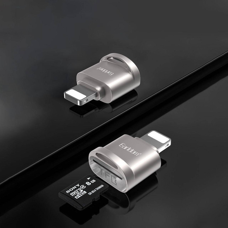 رم ریدر آیفون فناوری USB3.1 از برند با کیفیت Earldom بدنه آلومینیوم مدل OT94L کد MS030