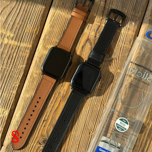 بند اپل واچ چرم دور دوخت کد (SL043)