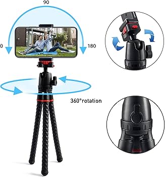 استند موبایل حرفه ای Porodo Flexible Tripod Stand موبایل کد GN101
