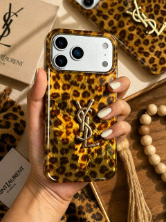 قاب موبایل آیفون yves saint laurent پلنگی YSLکدMB173