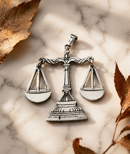 خرید پلاک استیل طرح ترازوی عدالت