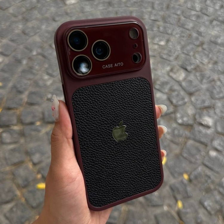 قاب آیفون auto focus بک چرم کد TR046