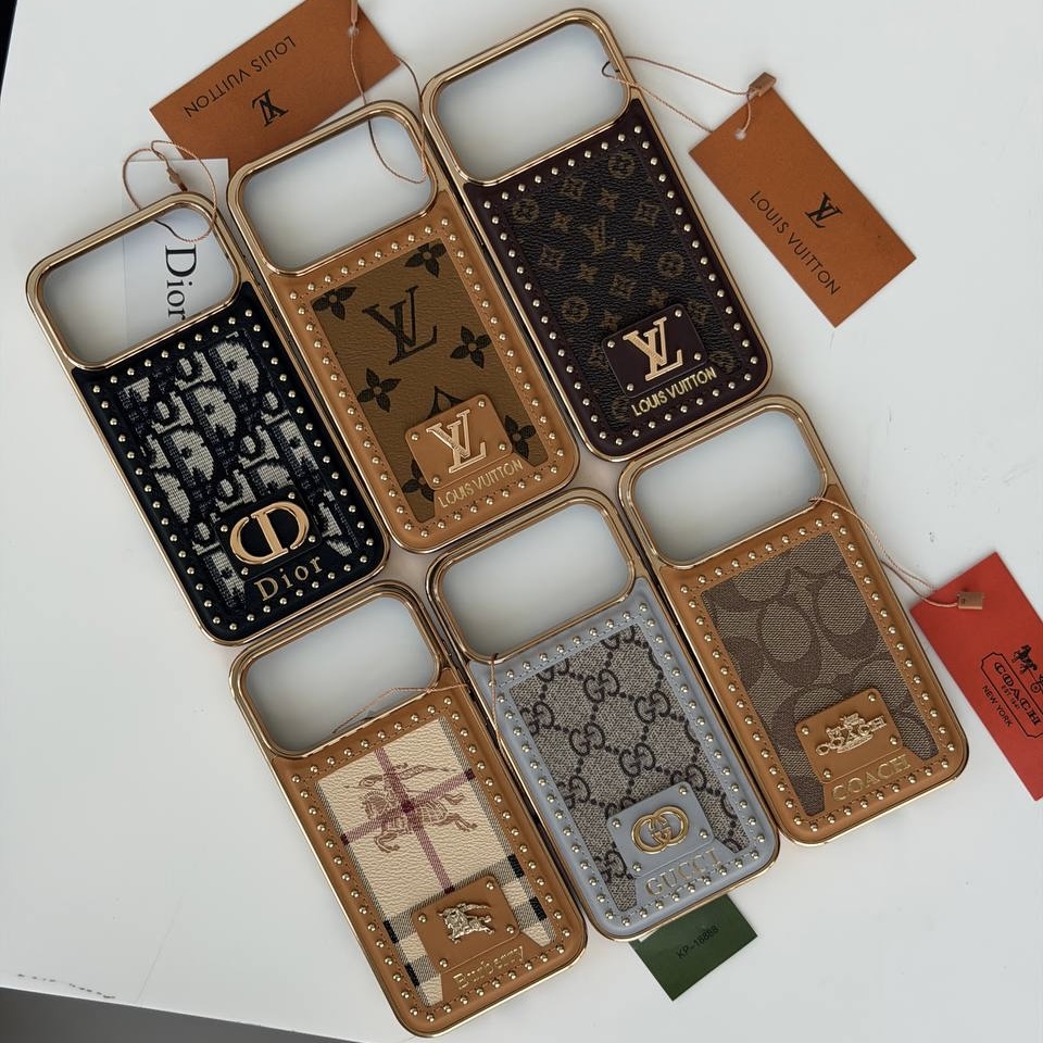 قاب چرمی آیفون vintage gold