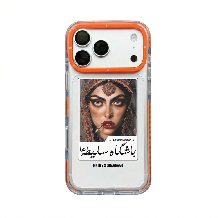 قاب موبایل آیفون زن قجری با مگ سیف کد GN030