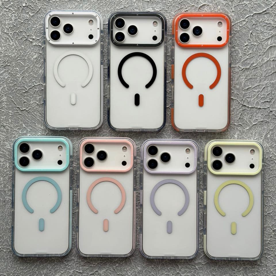 قاب کریستال سری مگسیف قاب ناب ghabnaab Crystal Series With Magsafe Iphone (GN147)