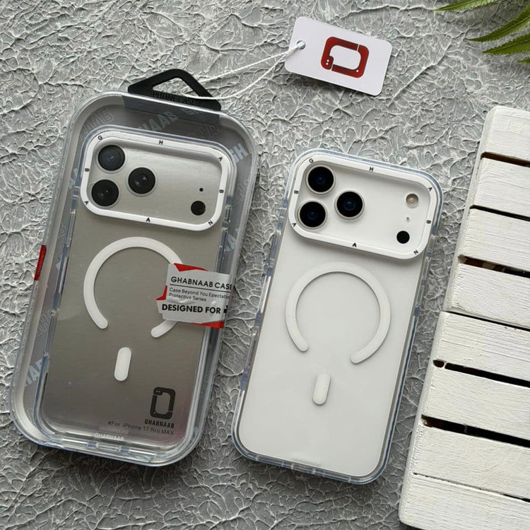 قاب کریستال سری مگسیف قاب ناب ghabnaab Crystal Series With Magsafe Iphone (GN147)