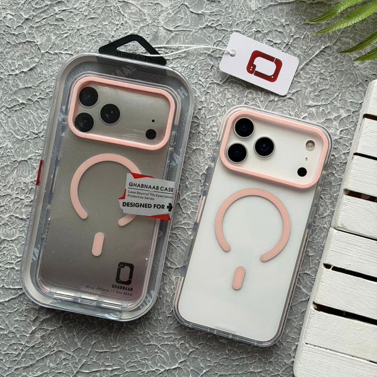 قاب کریستال سری مگسیف قاب ناب ghabnaab Crystal Series With Magsafe Iphone (GN147)