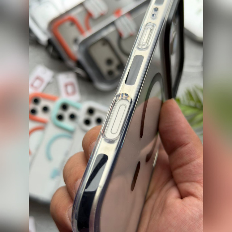 قاب کریستال سری مگسیف قاب ناب ghabnaab Crystal Series With Magsafe Iphone (GN147)