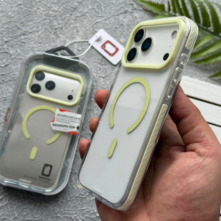 قاب کریستال سری مگسیف قاب ناب ghabnaab Crystal Series With Magsafe Iphone (GN147)