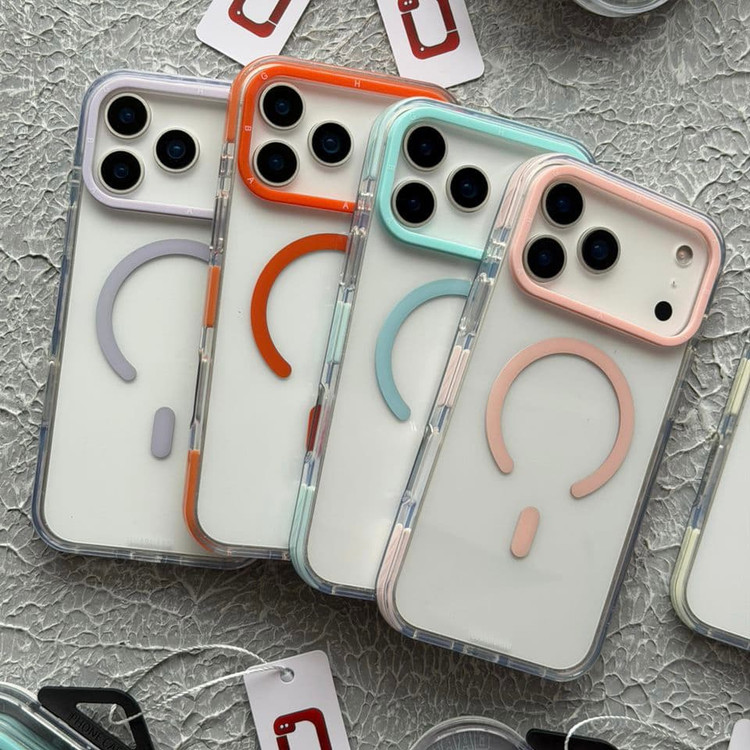 قاب کریستال سری مگسیف قاب ناب ghabnaab Crystal Series With Magsafe Iphone (GN147)