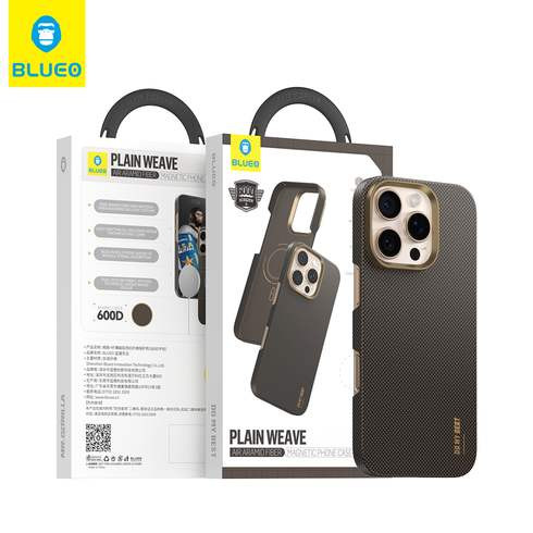 قاب بلو بافت Blueo Plain Weave AIR Aramid Fiber Magnetic Phone Case-600D Iphone (GN162)