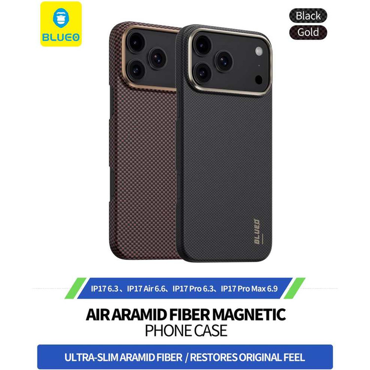 قاب بلو بافت Blueo Plain Weave AIR Aramid Fiber Magnetic Phone Case-600D Iphone (GN162)