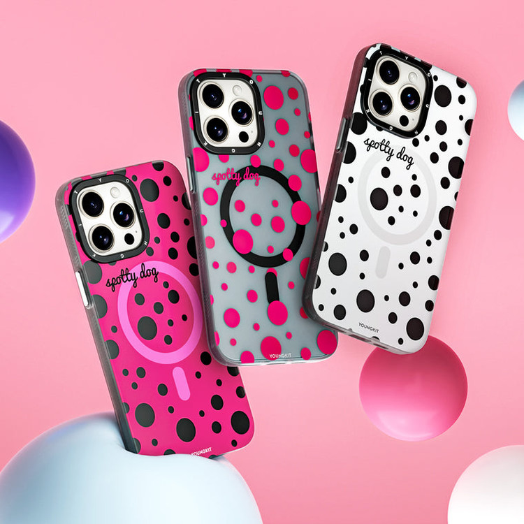 قاب Youngkit یانگ کیت Polka Dots Magsafe Series Iphone (GN195)