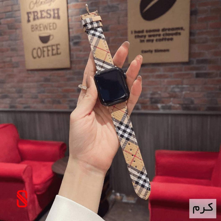 بند اپل واچ بِربِری Burberry کلاسیک (GN199)