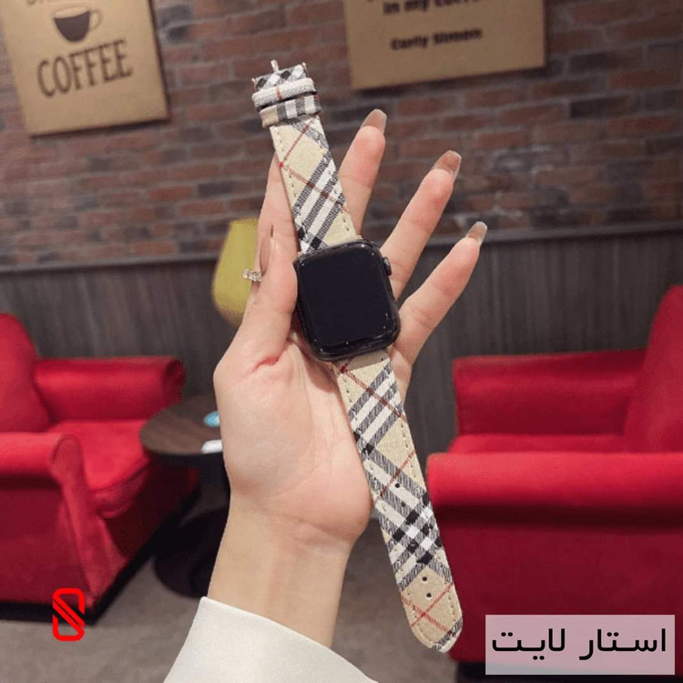 بند اپل واچ بِربِری Burberry کلاسیک (GN199)