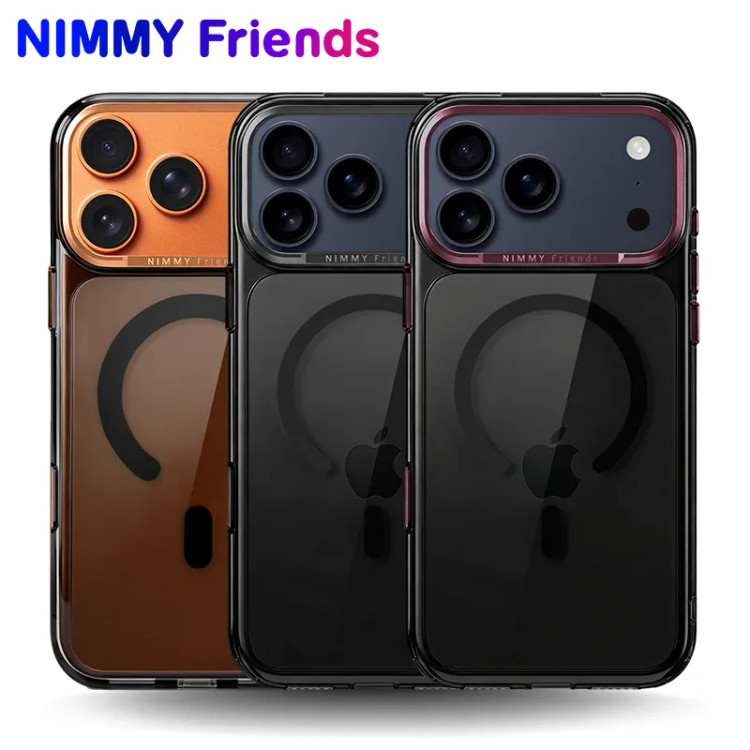 قاب نیمی شفاف دودی Nimmy Magnetic Crystal Clear آیفون (GN200)
