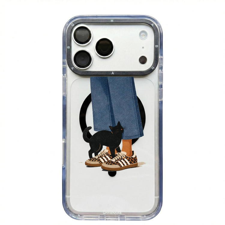 قاب گربه سیاه Black Cat با مگ سیف قاب ناب ghabnaab آیفون (GN212)