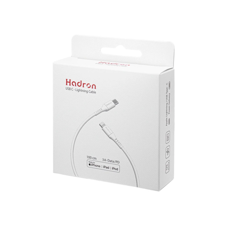 کابل شارژ Hadron هادرون Type-C به Lightning (GN215)