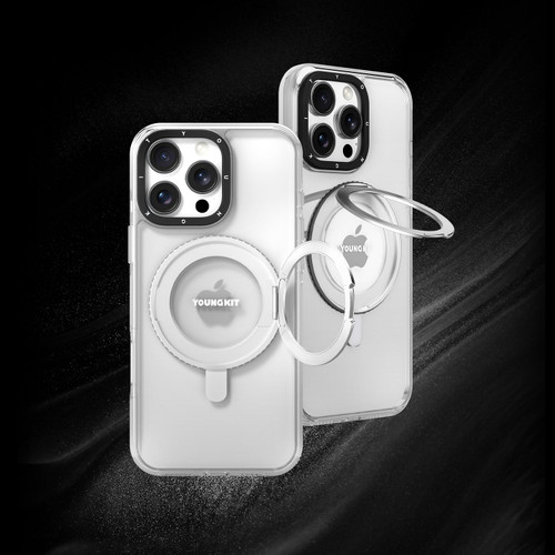 قاب یانگ کیت Youngkit Crystal Rotation Ring Stand Case 360 Magsafe Iphone (GN221)