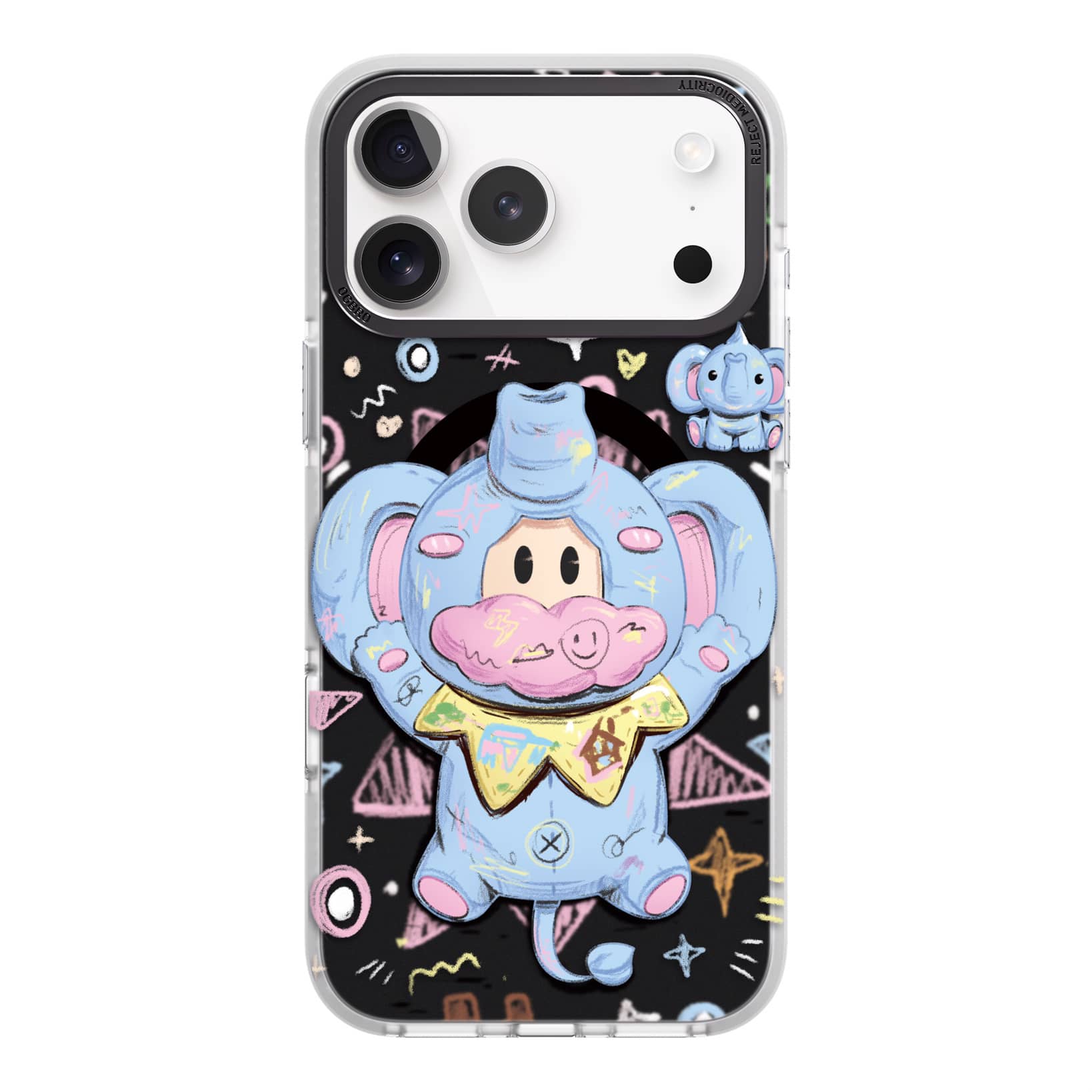 قاب OGBRO اوجی برو Pink Star Elephant Series (GN226)