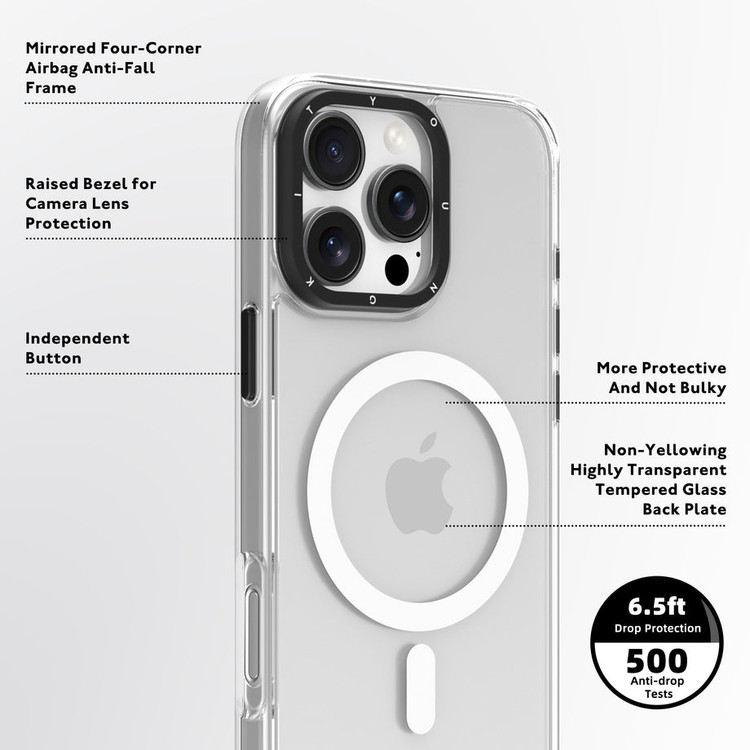 قاب Youngkit یانگ کیت Gemstone Back+Soft Frame Case آیفون (GN237)