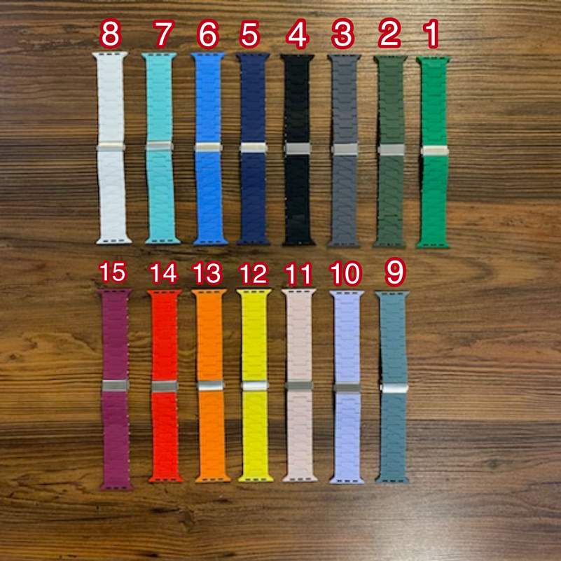 بند اپل واچ سیلیکونی کلاسیک با سگک فولادی (GN239)