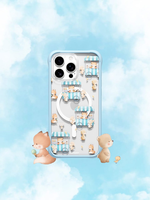 قاب یانگ کیت Youngkit Kidspatterns Ice Cream-Sharing Fox (GN241)