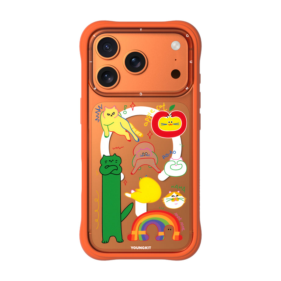 قاب یانگ کیت Youngkit Liquid Purr Cat For Iphone (GN248)