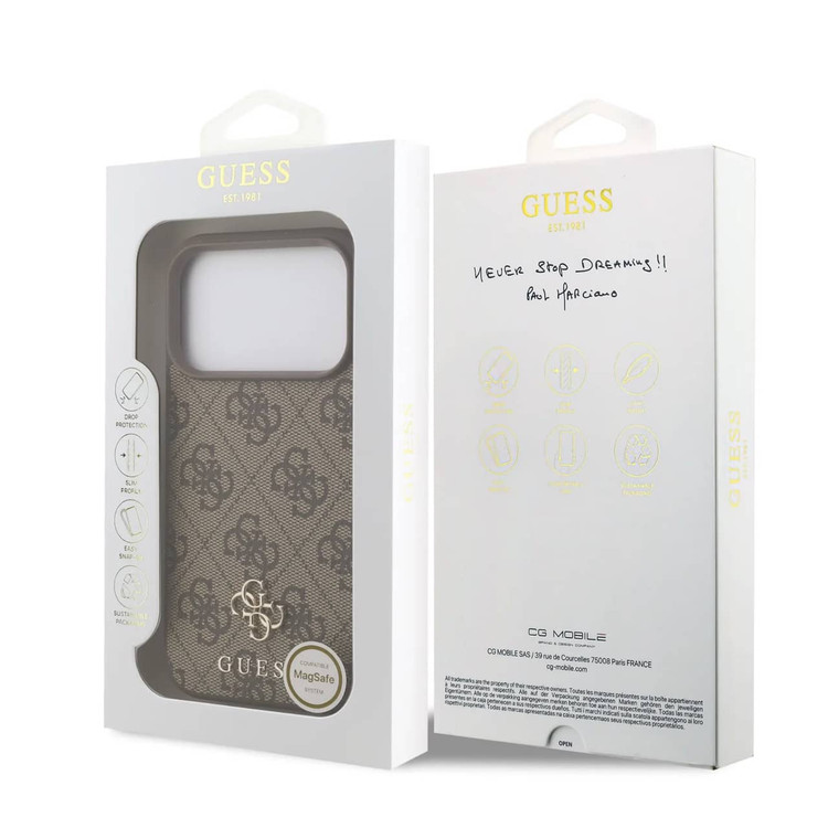 قاب Guess Magsafe گس طرح دار دو لوگو Iphone سری 17 (GN252)