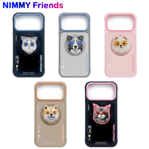 قاب نیمی با پاپ سوکت Nimmy Magnetic Glasses Case Series سری 17 (GN254)