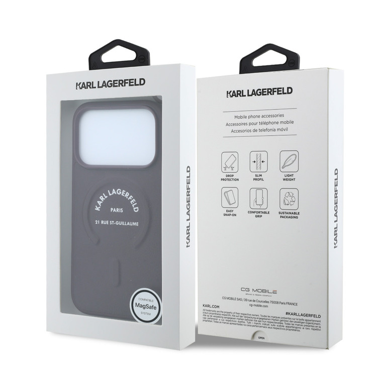 قاب کارل لاگرفلد Karl Lagerfeld با مگ سیف Iphone سری 17 & 18 (GN276)