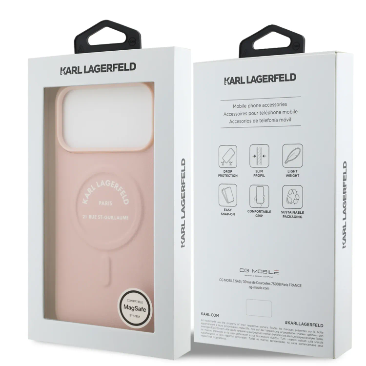 قاب کارل لاگرفلد Karl Lagerfeld با مگ سیف Iphone سری 17 & 18 (GN276)