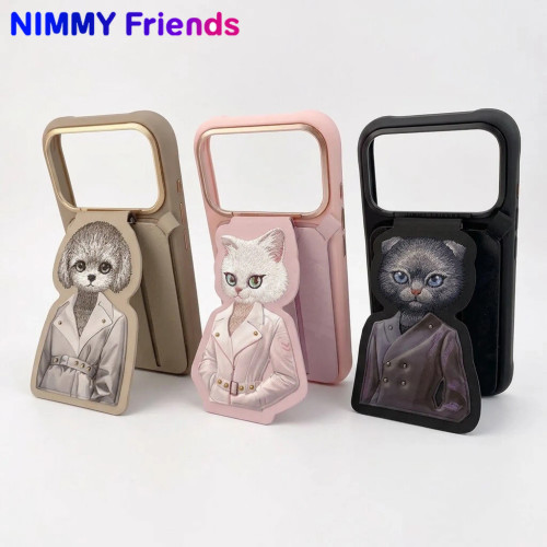 قاب و استند جاکارتی دار نیمی Nimmy Fashion Cute Pet Case With Magnetic Stand سری 17 (GN279)