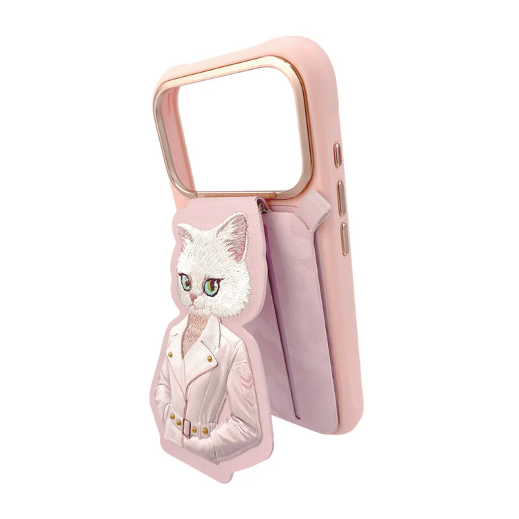 قاب و استند جاکارتی دار نیمی Nimmy Fashion Cute Pet Case With Magnetic Stand سری 17 (GN279)