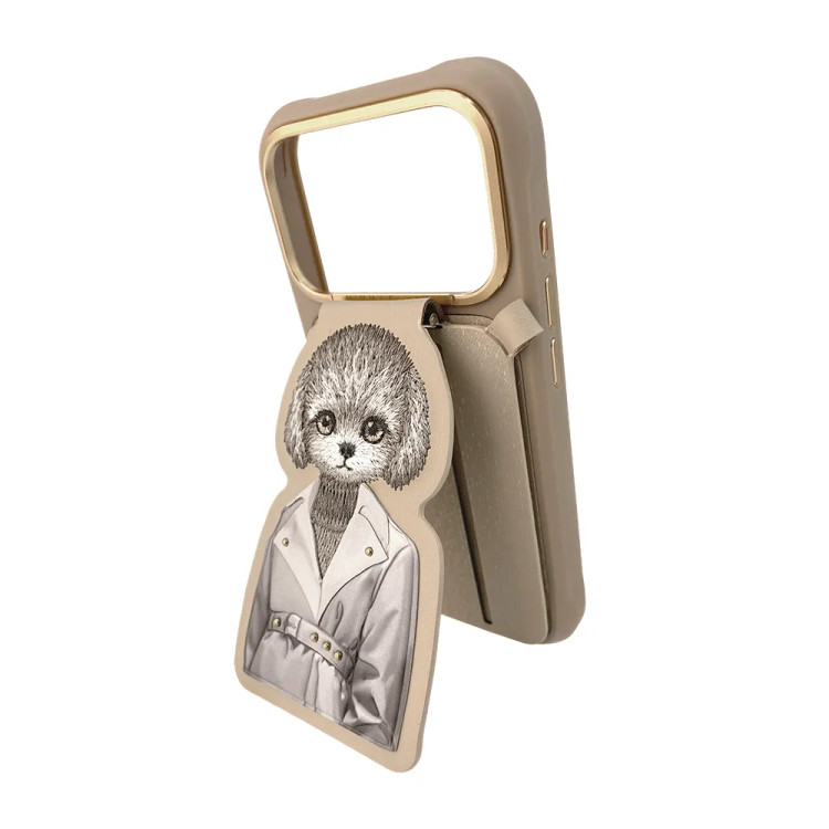 قاب و استند جاکارتی دار نیمی Nimmy Fashion Cute Pet Case With Magnetic Stand سری 17 (GN279)