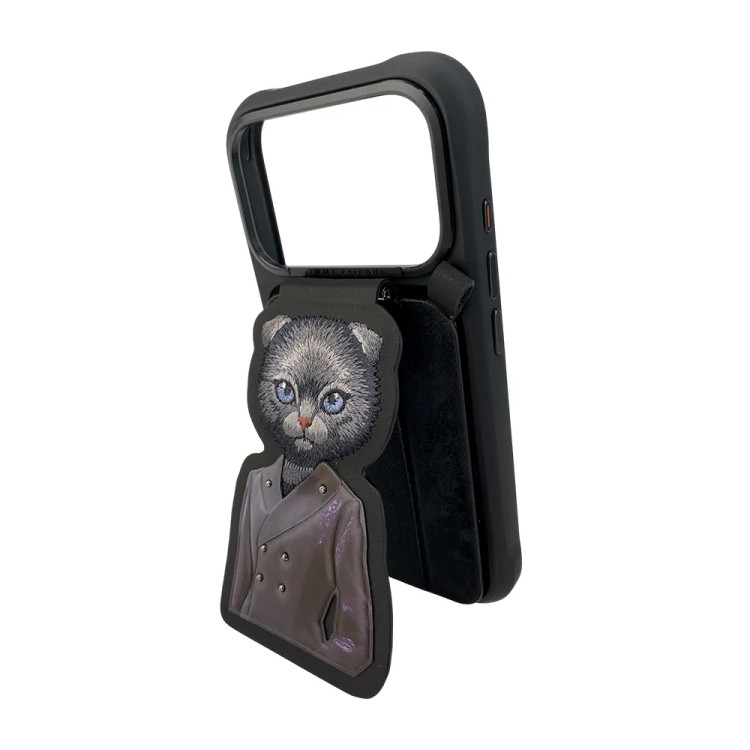 قاب و استند جاکارتی دار نیمی Nimmy Fashion Cute Pet Case With Magnetic Stand سری 17 (GN279)