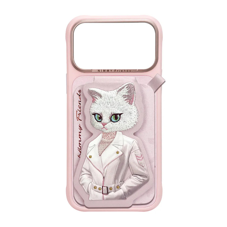 قاب و استند جاکارتی دار نیمی Nimmy Fashion Cute Pet Case With Magnetic Stand سری 17 (GN279)