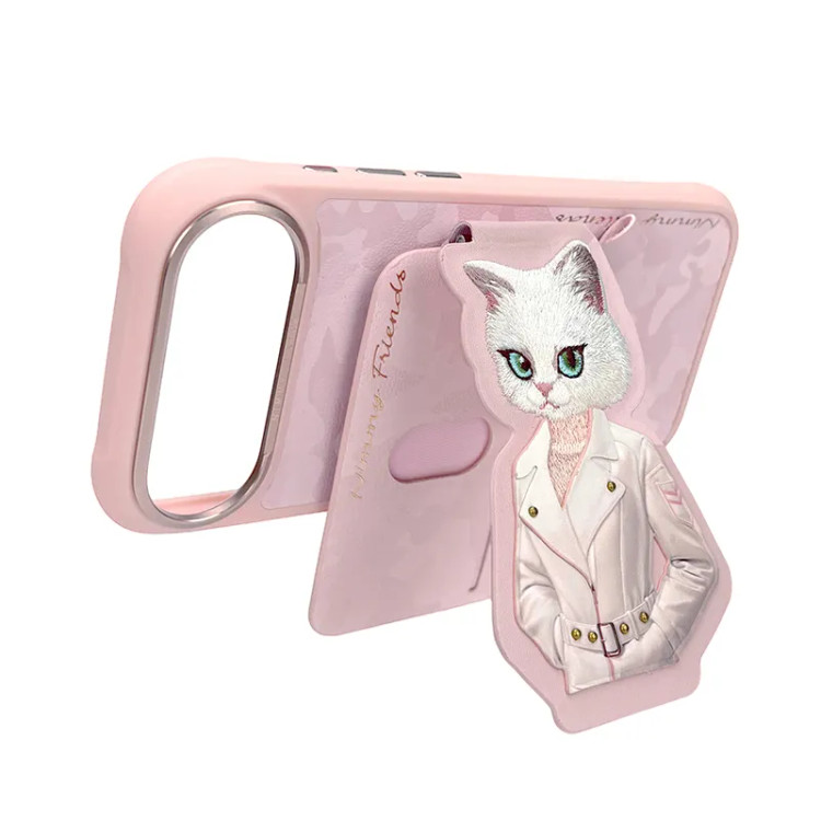 قاب و استند جاکارتی دار نیمی Nimmy Fashion Cute Pet Case With Magnetic Stand سری 17 (GN279)