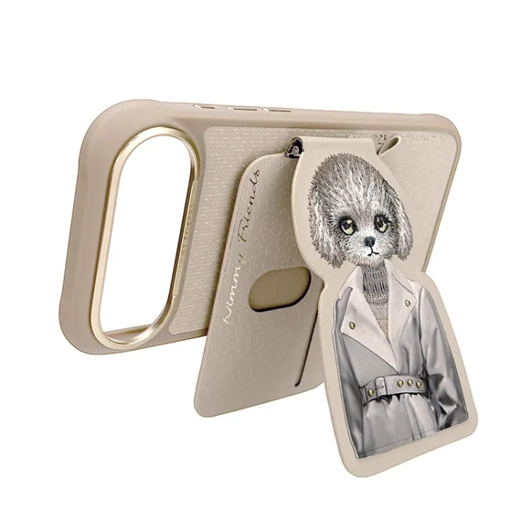 قاب و استند جاکارتی دار نیمی Nimmy Fashion Cute Pet Case With Magnetic Stand سری 17 (GN279)