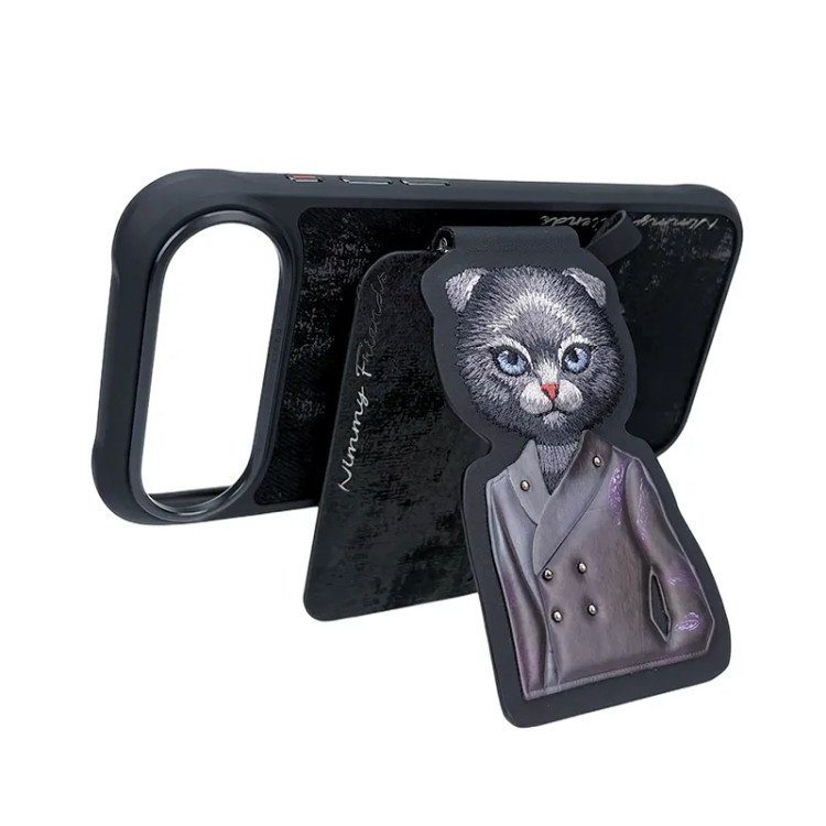 قاب و استند جاکارتی دار نیمی Nimmy Fashion Cute Pet Case With Magnetic Stand سری 17 (GN279)