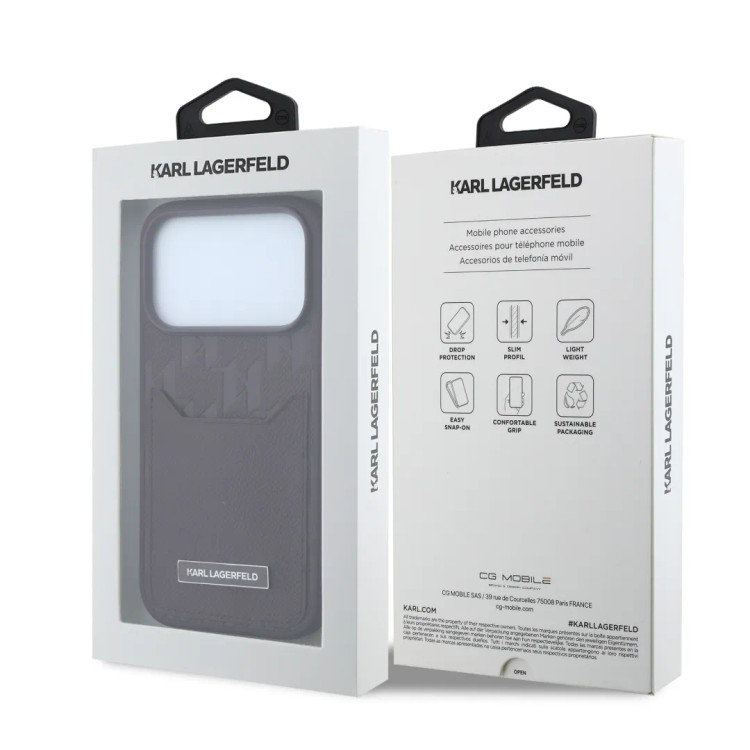قاب کارل لاگرفلد چرمی جاکارتی Karl Lagerfeld Leather (GN292)
