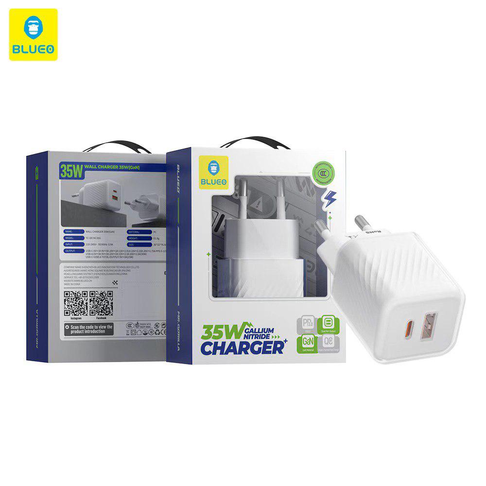 آداپتور بلو Blueo Adaptor 35W Gallium Nitride Charger (GN311)