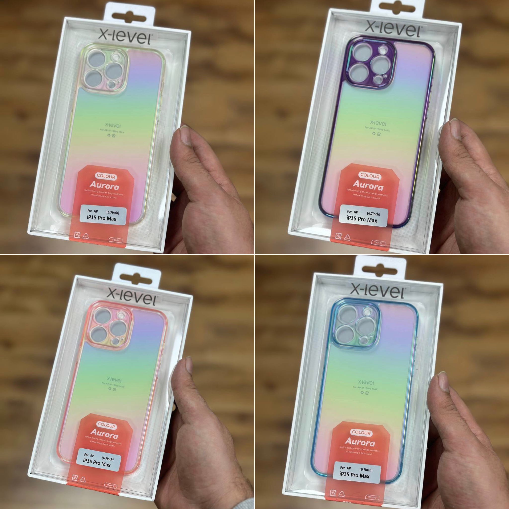 قاب X-Level Aurora پشت شفاف ایکس لول آیفون Iphone (GN312)