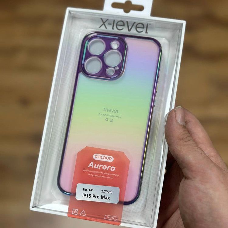 قاب X-Level Aurora پشت شفاف ایکس لول آیفون Iphone (GN312)